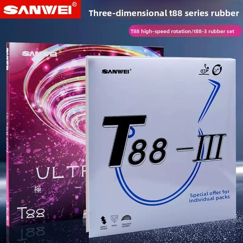 Table Tennis Double - Sanwei T88 ULTRA-Spin T88-3 Table Tennis