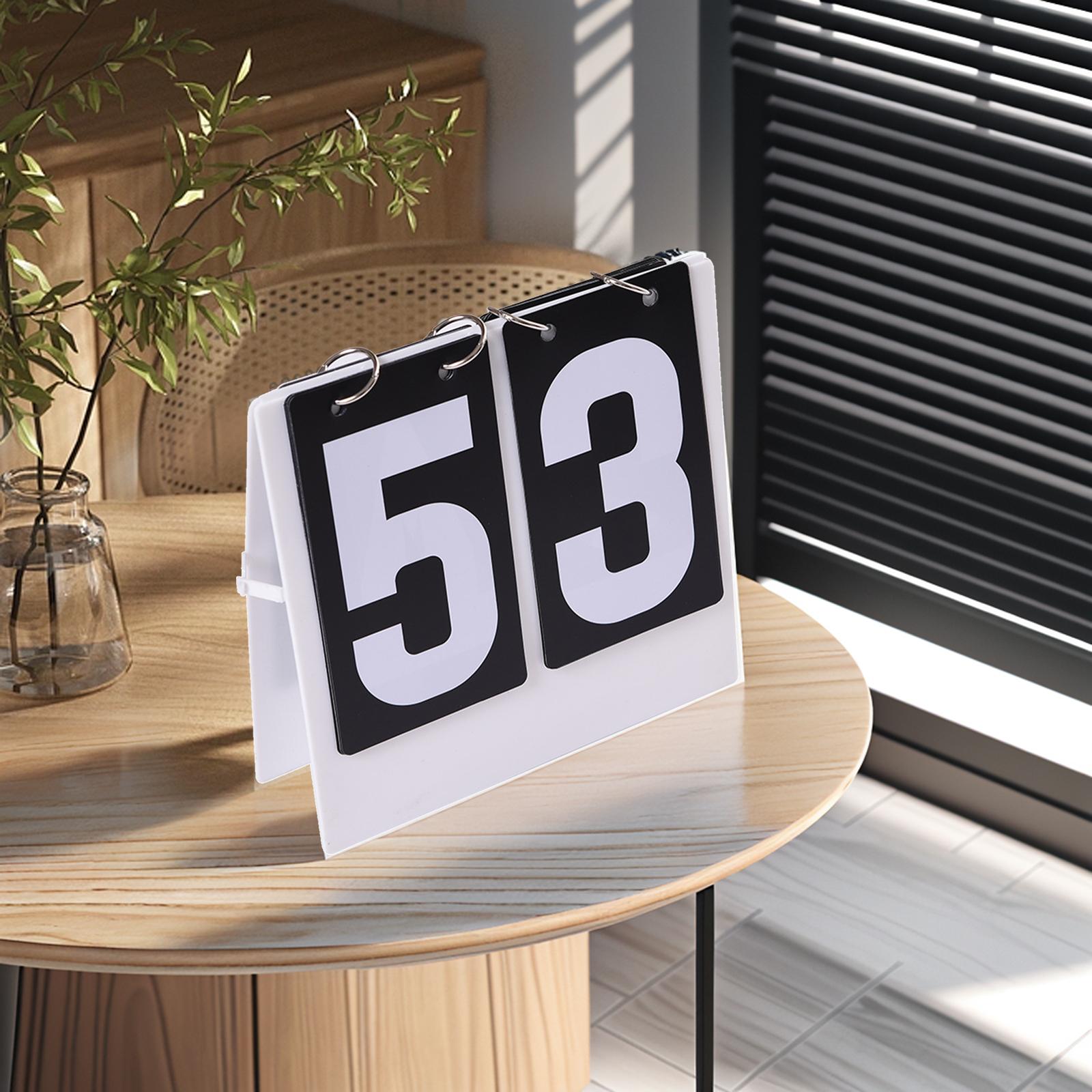 Table Tennis Score - Basketball Flip Scoreboard Multipurpose Flip Score