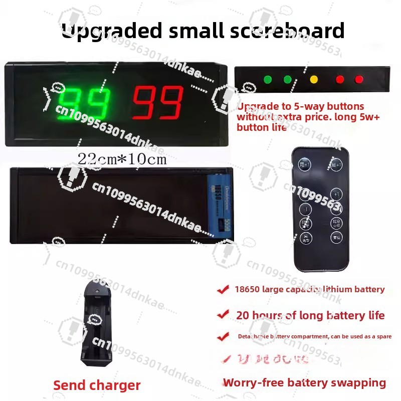 Table Tennis Score - Basketball Game Electronic Scoreboard Led Flip