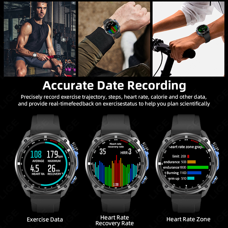 LIGE Built-in GPS Smart Watch  - Table Tennis World recension och pris