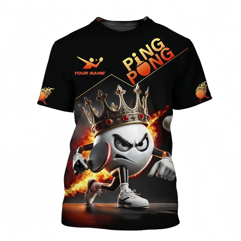 Table Tennis Pattern T Shirt F - Table Tennis Name recension och pris