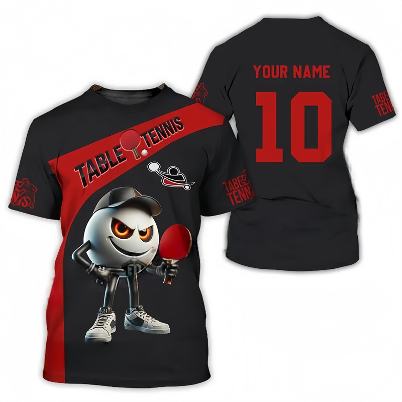 Table Tennis Pattern T Shirt F - Table Tennis Name recension och pris