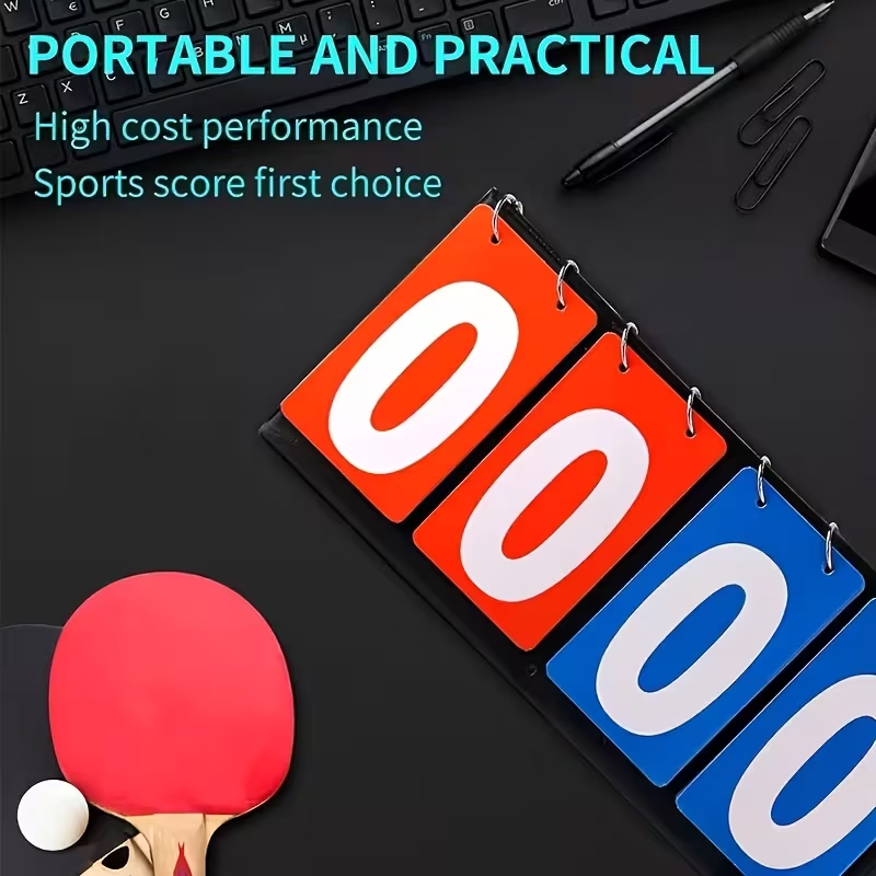 4‑Digit Flip Scoreboard Portab - Table Tennis Score recension och pris