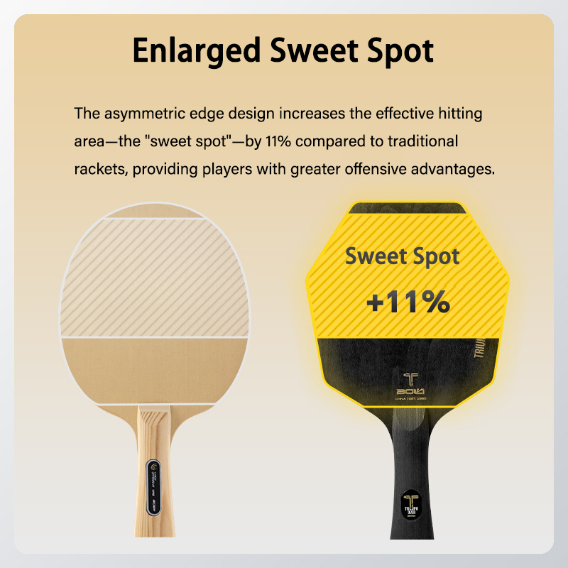 5-Ply Pure Wood Hexagon Table  - Table Tennis Bat Butterfly recension och pris